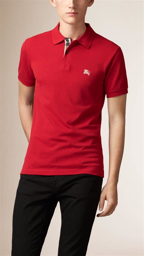 red burberry polo shirts mens|Burberry polo shirts men's outlet.